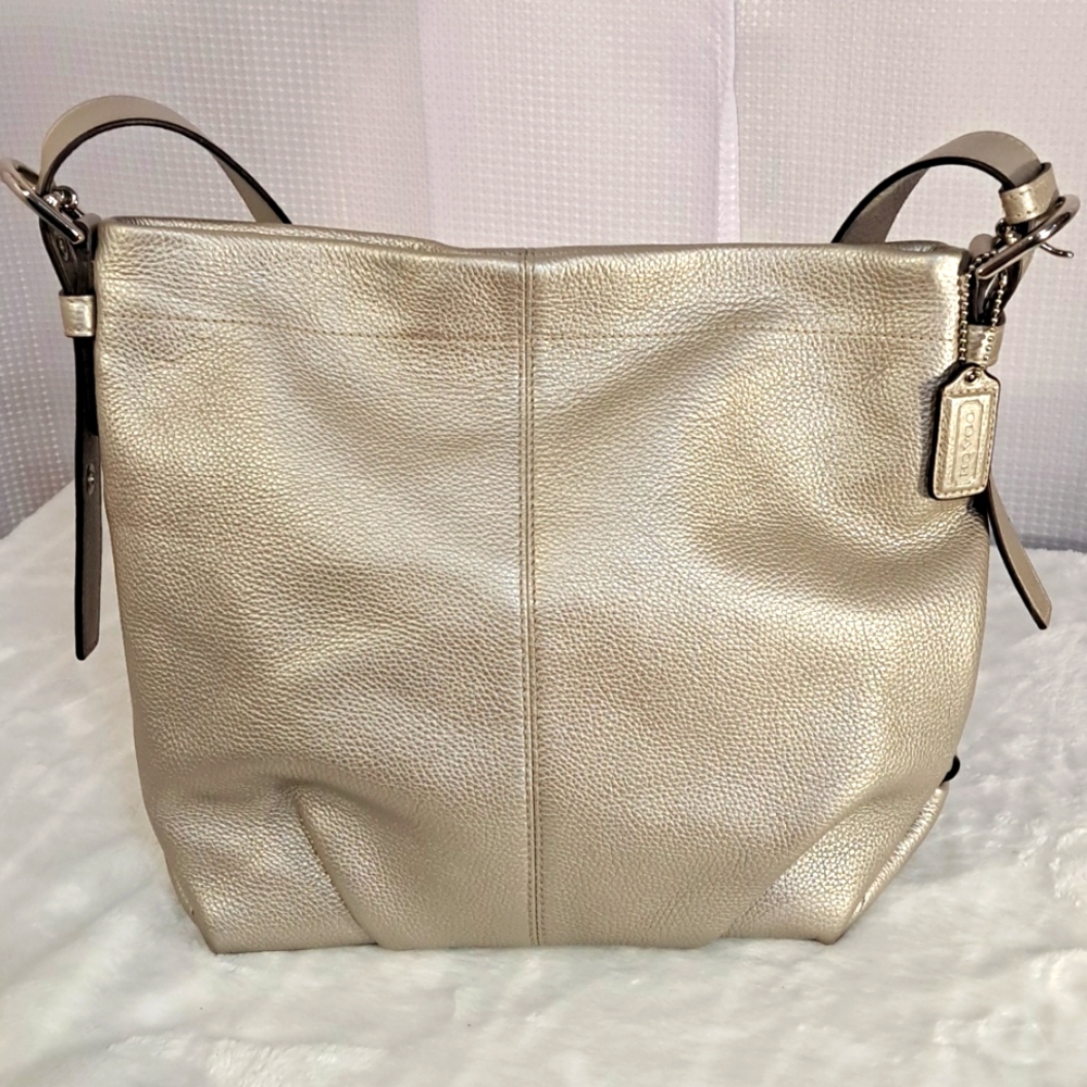 Metallic Coach Shoulder or Large Crossbody Mint Condition